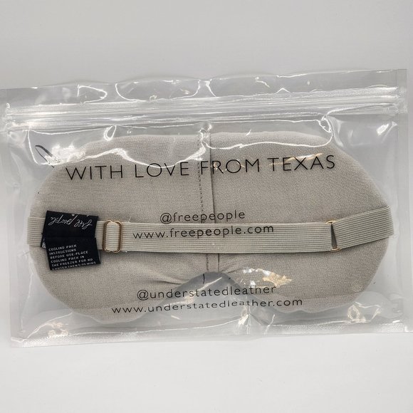 Free People & Understated Silver Gold Stars Leather SPA Hot Cold Face Mask NEW - Picture 2 of 5